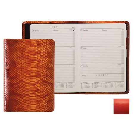 Portable Desk Planner With Map Red